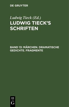 Cover Märchen. Dramatische Gedichte. Fragmente (eBook, PDF)