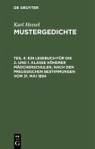 Ein Lesebuch für die 2. und 1. Klasse höherer Mädchenschulen, nach den preußischen Bestimmungen vom 31. Mai 1894 (eBook, PDF)