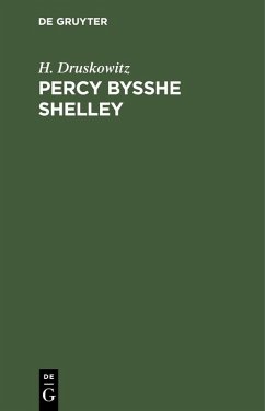 Cover Percy Bysshe Shelley (eBook, PDF)