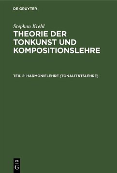 Harmonielehre (Tonalitätslehre) (eBook, PDF) - Krehl, Stephan