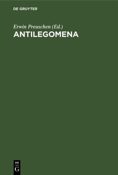 Antilegomena (eBook, PDF)