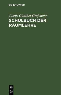 Cover Schulbuch der Raumlehre (eBook, PDF)