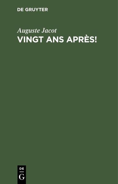 Vingt ans après! (eBook, PDF) Vingt ans après! (eBook, PDF)