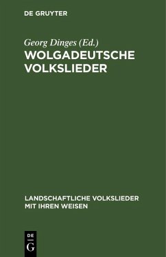 Cover Wolgadeutsche Volkslieder (eBook, PDF)