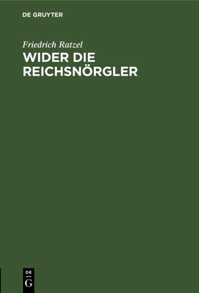 Wider die Reichsnörgler (eBook, PDF) Wider die Reichsnörgler (eBook, PDF)