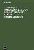 Handwörterbuch des bayerischen Staatskirchenrechts (eBook, PDF)