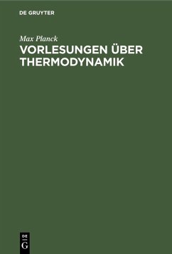 Cover Vorlesungen über Thermodynamik (eBook, PDF)