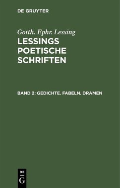 Gedichte. Fabeln. Dramen (eBook, PDF) - Lessing, G. E.