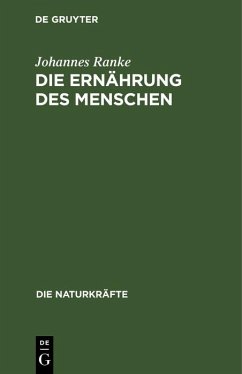 Cover Die Ernährung des Menschen (eBook, PDF)