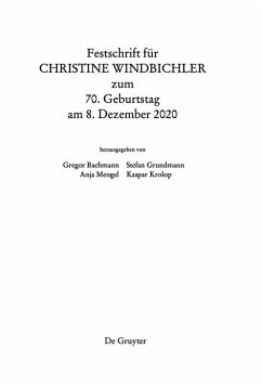 Festschrift für Christine Windbichler zum 70. Geburtstag am 8. Dezember 2020 (eBook, PDF)