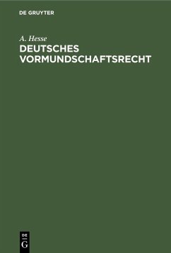 Cover Deutsches Vormundschaftsrecht (eBook, PDF)