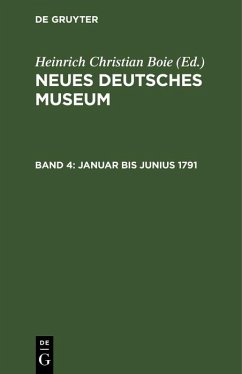 Cover Januar bis Junius 1791 (eBook, PDF)