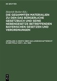 Gesetz über das Liegenschaftsrecht in der Pfalz vom 1. Juli 1898 (eBook, PDF)
