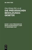 Das Preußische Besoldungsgesetz vom 17. Dezember 1927 (eBook, PDF)