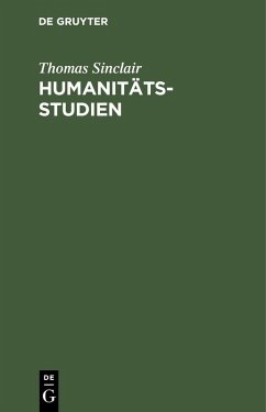 Cover Humanitätsstudien (eBook, PDF)