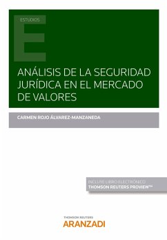 Análisis de la seguridad jurídica en el mercado de valores (eBook, ePUB) - Rojo Álvarez-Manzaneda, Carmen