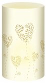 URSUS 5 Silhouetten-Tischlichter "Filigrano - Herzblumen", creme URSUS 5 Silhouetten-Tischlichter "Filigrano - Herzblumen", creme