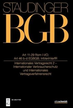 Art 11-29 Rom I-VO; Art 46 b und c EGBGB; IntVertrVerfR / J. von Staudingers Kommentar zum Bürgerlichen Gesetzbuch mit Einführungsgesetz und Nebengesetzen. Einführungsgesetz zum EGBGB