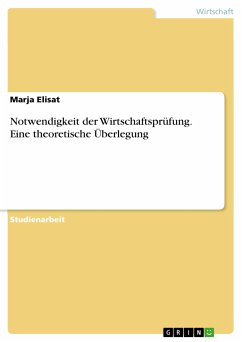 Notwendigkeit der Wirtschaftsprüfung. Eine theoretische Überlegung (eBook, PDF)