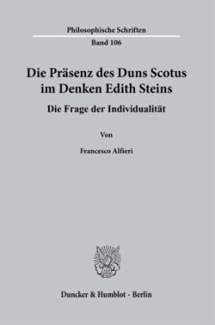Die Präsenz des Duns Scotus im Denken Edith Steins. - Alfieri, Francesco