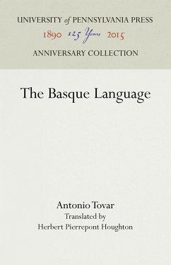 The Basque Language - Tovar, Antonio