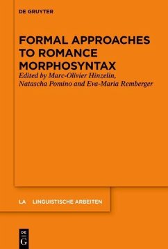 Cover Formal Approaches to Romance Morphosyntax (eBook, PDF)