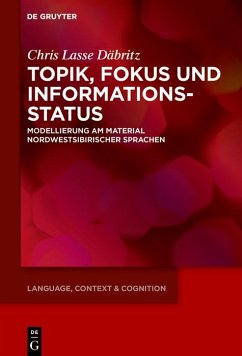 Cover Topik, Fokus und Informationsstatus (eBook, PDF)