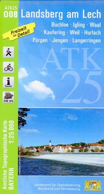 Cover ATK25-O08 Landsberg am Lech (Amtliche Topographische Karte 1:25000)