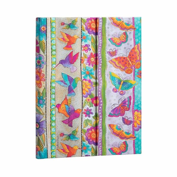 Hardcover Notizbuch Kolibri und Schmetterlinge Ultra Liniert