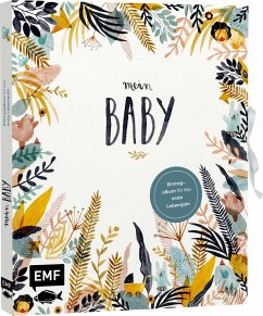 Mein Baby -Illustriertes Eintragalbum für das erste Lebensjahr mit Briefumschlag fürs erste Löckchen und Schleife zum Verschließen - Boidol, Jenny