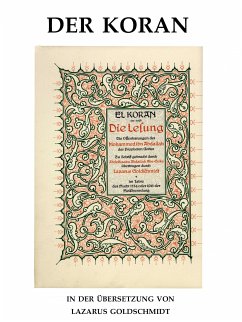 Der Koran - El Koran in deutscher Übertragung (eBook, ePUB) - Goldschmidt, Lazarus Elieser