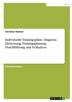 Individuelle Trainingspläne. Diagnose, Zielsetzung, Trainingsplanung, Durchführung und Evaluation