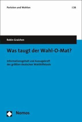 Was Taugt Der Wahl O Mat Von Robin Graichen Fachbuch Bucher De