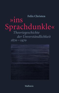 'ins Sprachdunkle' - Christen, Felix