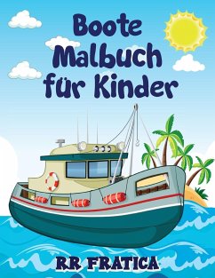 Cover Boote Malbuch für Kinder