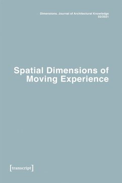 Cover Dimensions. Journal of Architectural Knowledge (eBook, PDF)