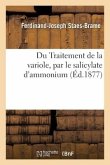 Du Traitement de la variole, par le salicylate d'ammonium