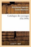 Catalogue Des Ouvrages