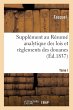 Supplément Au Résumé Analytique Des... - Bild 1