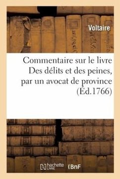 Cover Commentaire Sur Le Livre Des Délits Et Des Peines, Par Un Avocat de Province