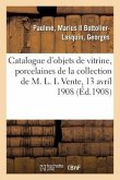 Catalogue d'Objets de Vitrine, Porcelaines Anciennes, Estampes Du Xviiie Siècle Des Écoles
