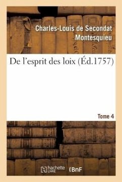 de l'Esprit Des Loix - Montesquieu