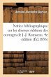 Notice Bibliographique Sur Les Diverses... - Bild 1