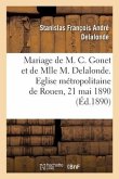 Mariage de M. Charles Gonet Et de Mlle Marie Delalonde, Allocution