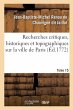 Recherches Critiques, Historiques Et... - Bild 1