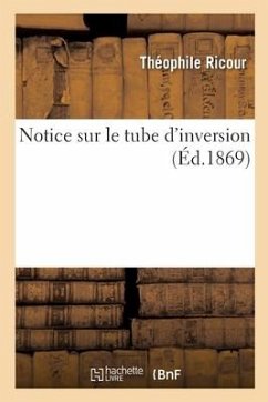 Cover Notice Sur Le Tube d'Inversion