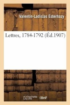 Lettres, 1784-1792 - Esterhazy-V L