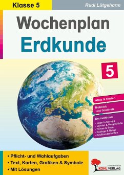 Cover Wochenplan Erdkunde / Klasse 5 (eBook, PDF)