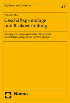 Geschäftsgrundlage und Risikoverteilung - Zhu, Zhaohui