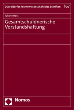 Cover Gesamtschuldnerische Vorstandshaftung